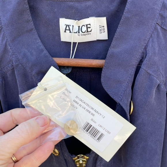 NWT ALICE By Temperley Mini Alva Dress Size 8 - Picture 11 of 12